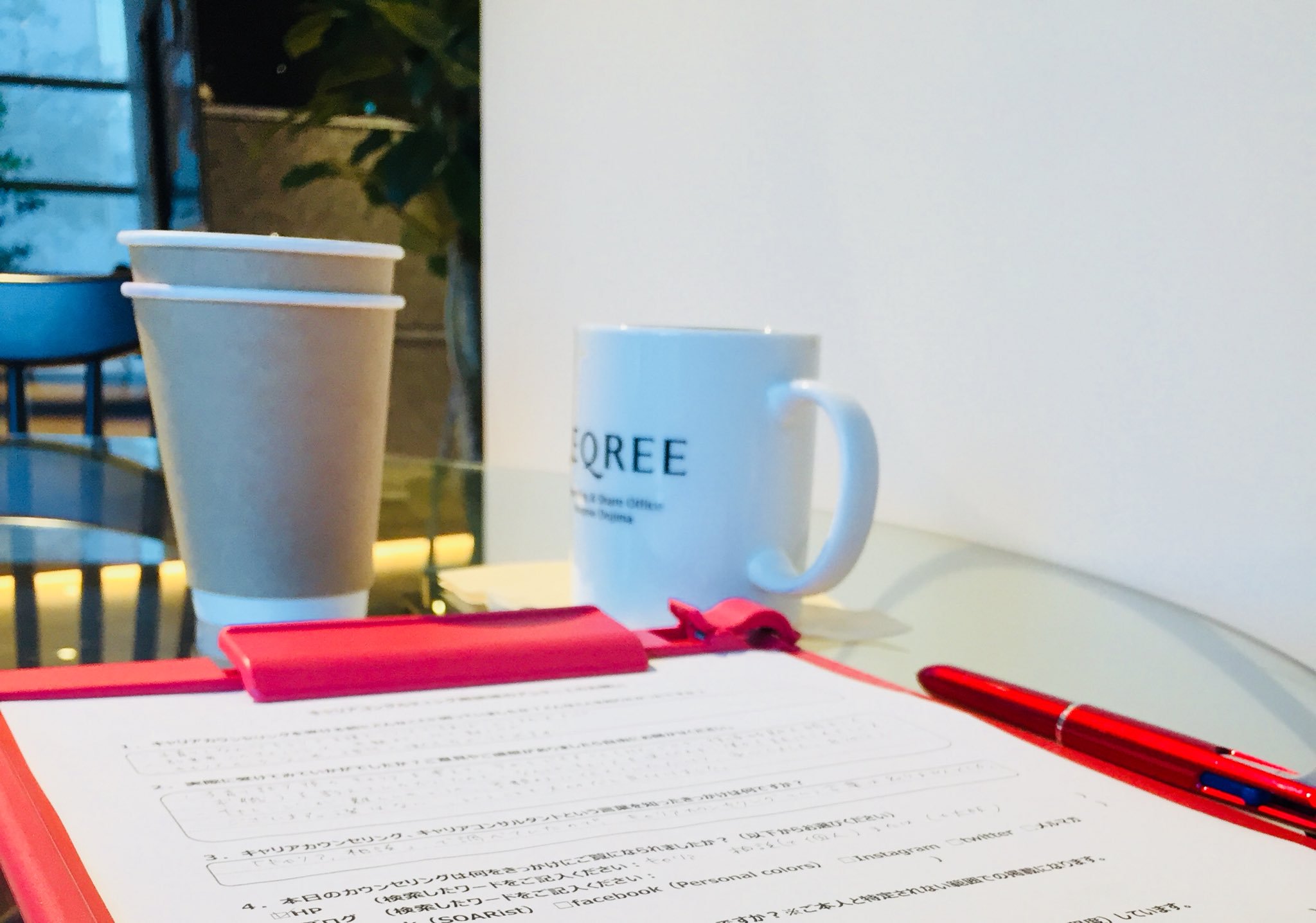 キャリアカウンセリング後のアンケート